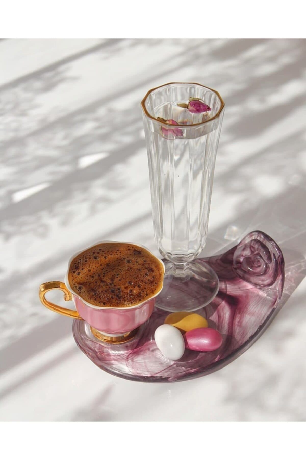 Kahve Sunum Tabağı - Mor 2