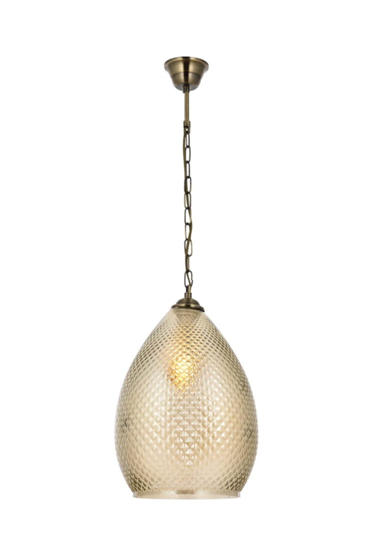 T-0874 25 Füme Luster Tekli Avize